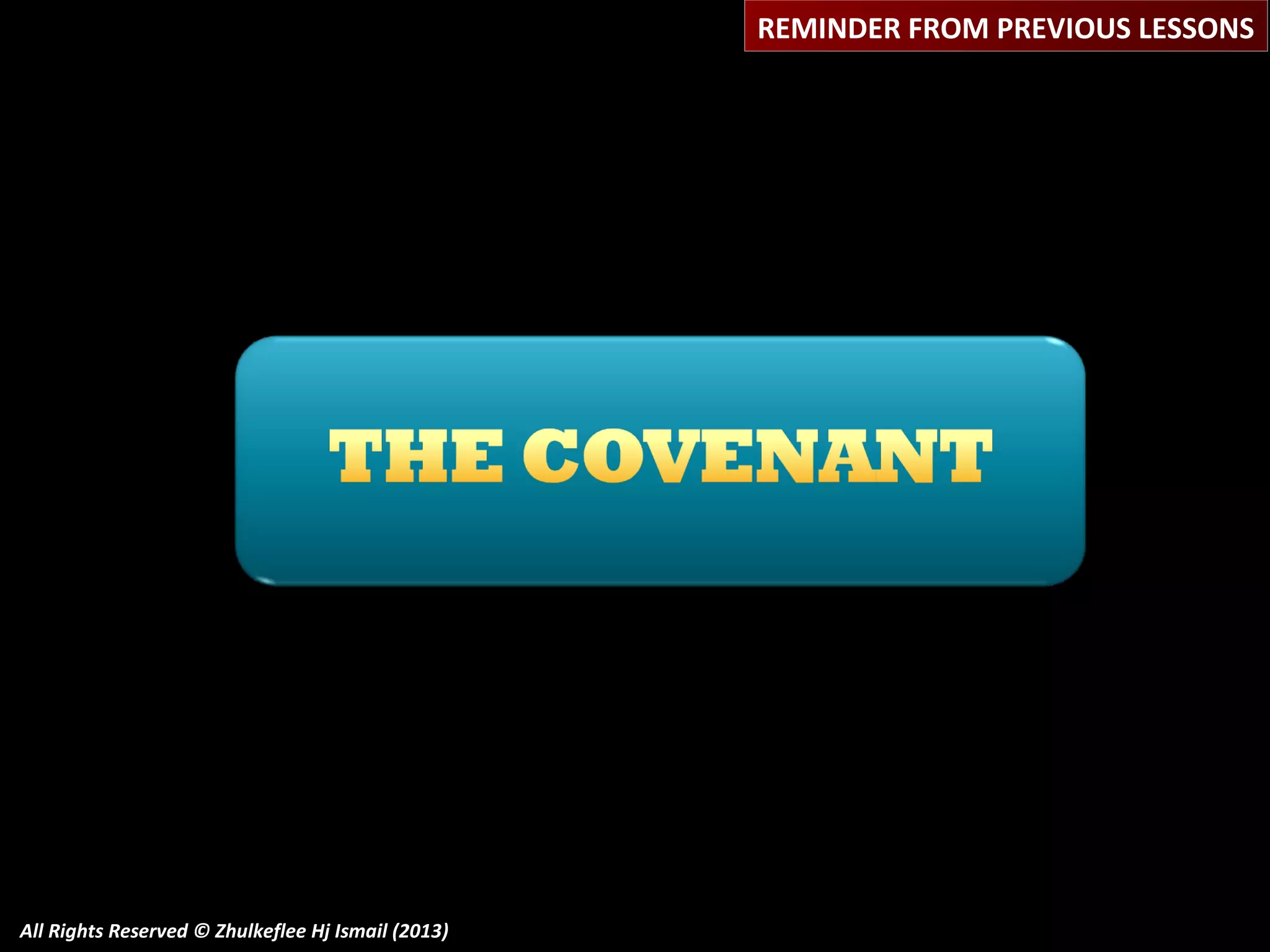 REMINDER FROM PREVIOUS LESSONS

All Rights Reserved © Zhulkeflee Hj Ismail (2013)

 