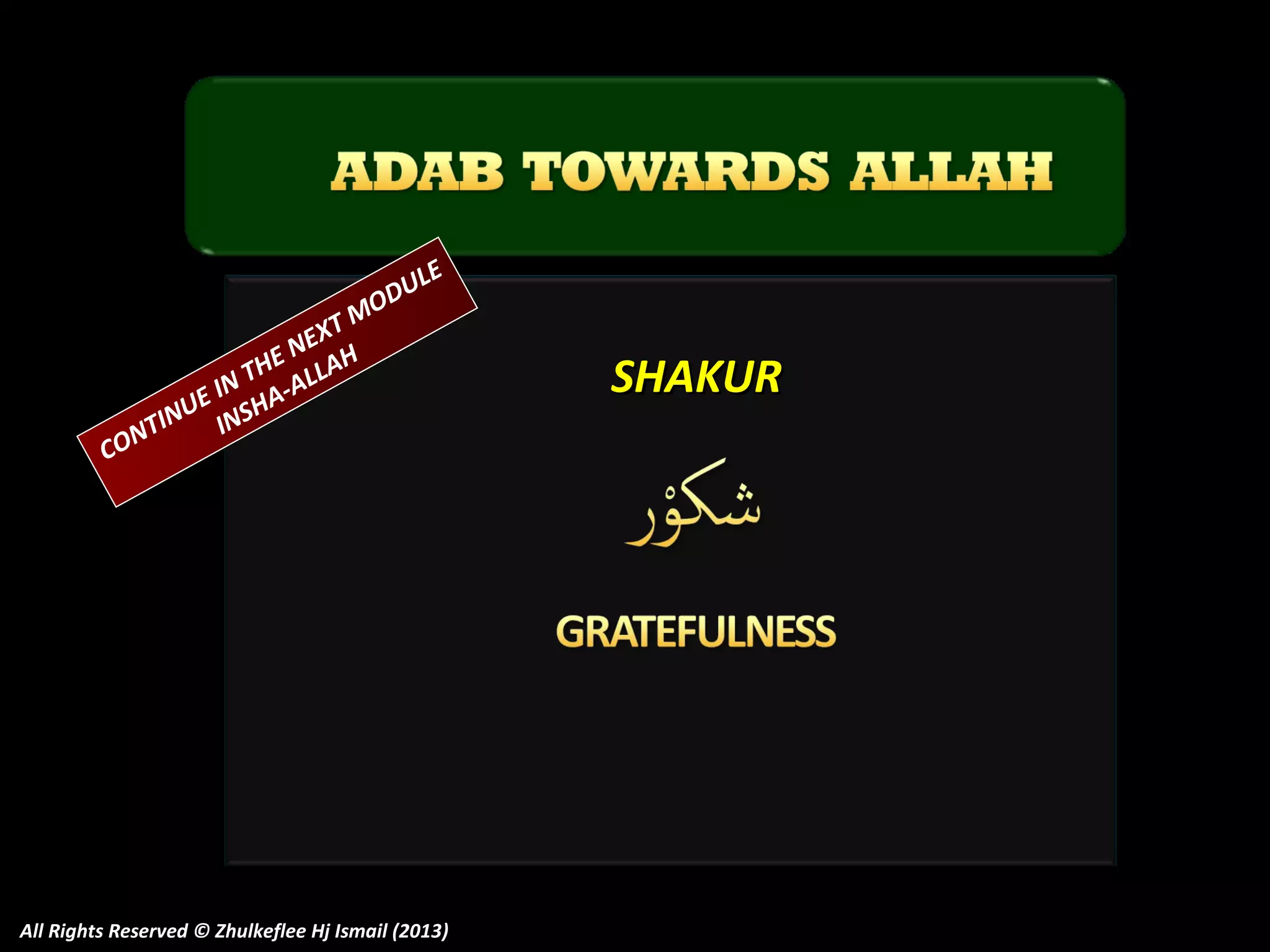 CO

O
TM
X
NE H
A
HE
N T A-ALL
I
E
INU INSH
NT

E
UL
D

All Rights Reserved © Zhulkeflee Hj Ismail (2013)

SHAKUR

 