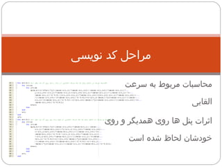 مراحل کد نویسی محاسبات مربوط به سرعت القایی اثرات پنل ها روی همدیگر و روی خودشان لحاظ شده است 