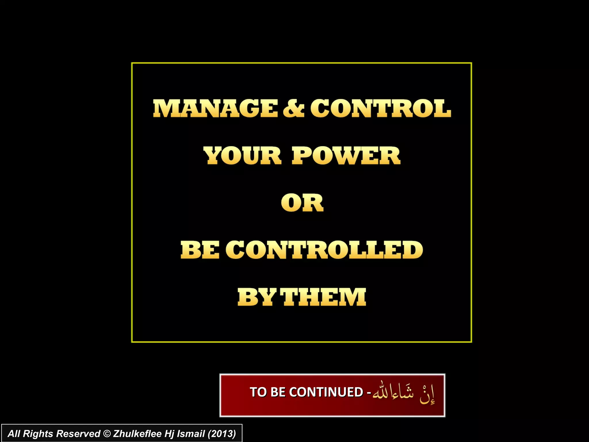 TO BE CONTINUED -

All Rights Reserved © Zhulkeflee Hj Ismail (2013)
 