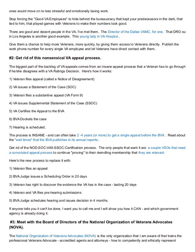 an open letter to new va secretary robert mcdonald va form 9 fillable