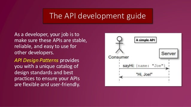 API Design Patterns: a guide to better APIs
