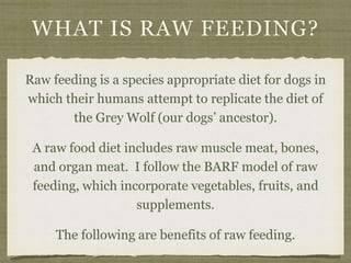 raw feeding supplements