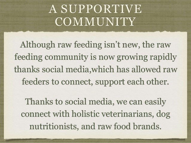 raw feeding community