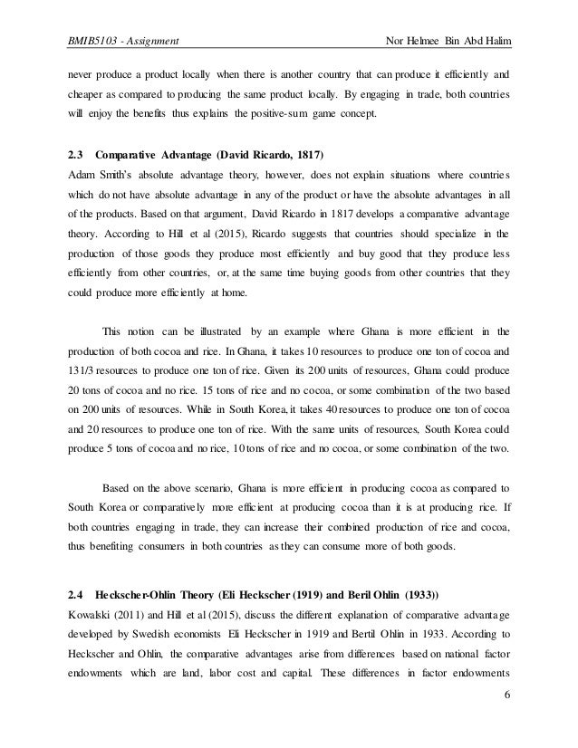 Classical countrybased trade theories and Modern Firmbased trade th…