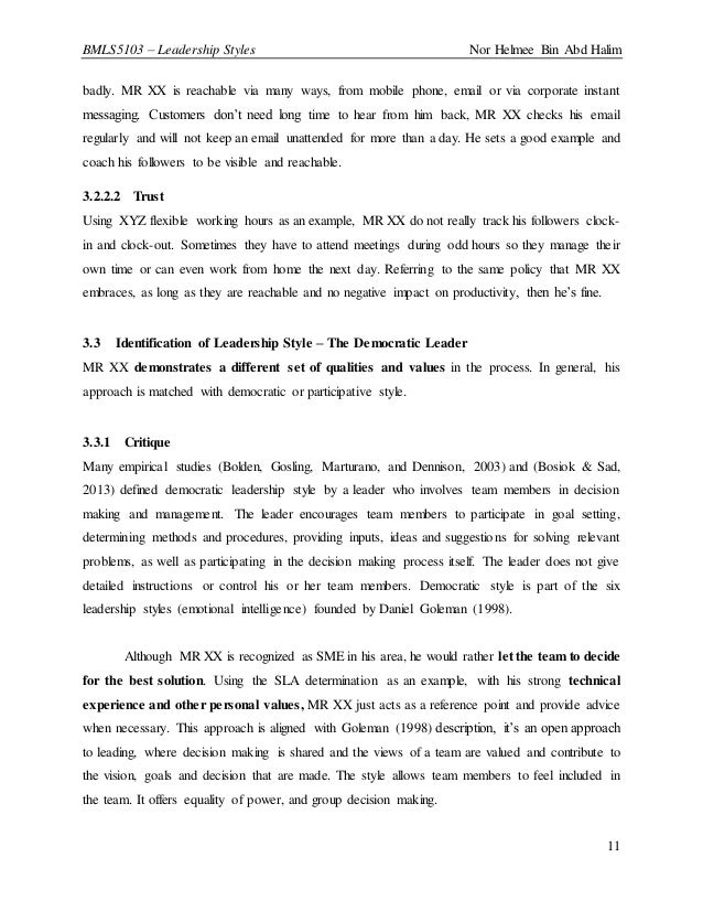 Leaders and followers essay