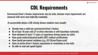 Commercial Drivers License (CDL) | PPTX