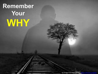 Remember
Your
WHY
CC Image from Hartwig HKD https://flic.kr/p/aqNgBr
 