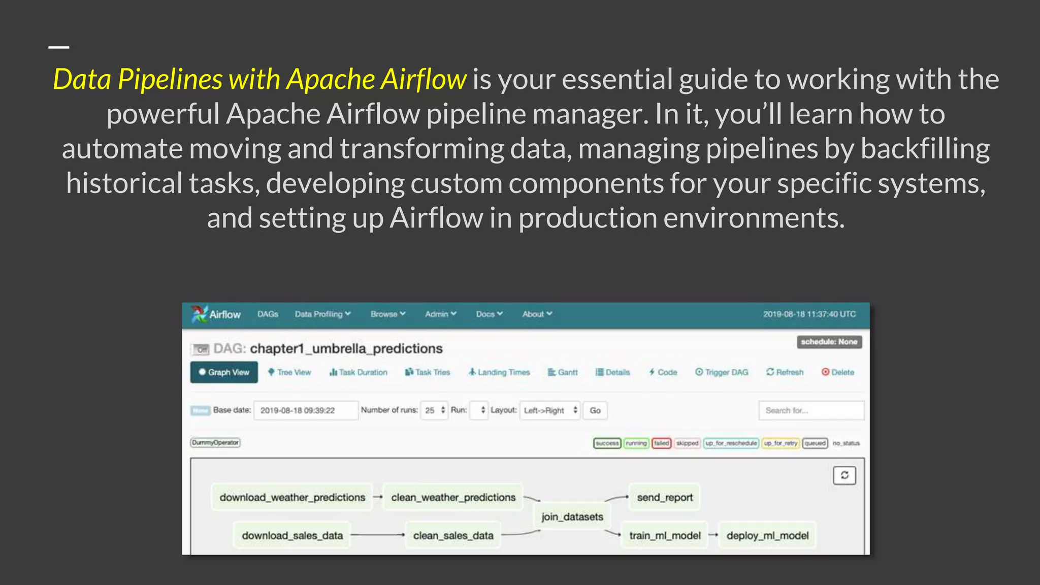 Data Pipelines with Apache Airflow | PPT