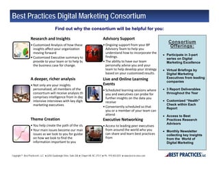 Best Practices Digital Marketing Consortium
                                           Find out why the consortium will be...