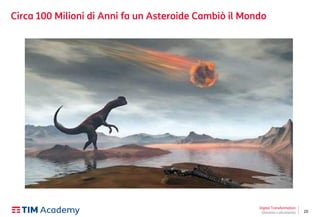 20
Circa 100 Milioni di Anni fa un Asteroide Cambiò il Mondo
Digital Transformation
Giovanni Lofrumento
 