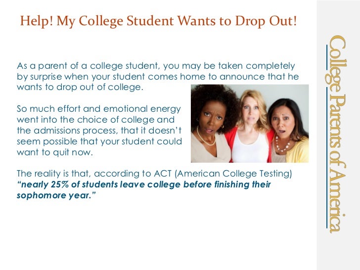 Help! My College Student Wants to Drop Out!