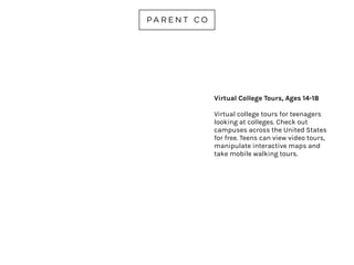 BRAIN CHASE CHALLENGE
AGES 6-16
Five-week challenge begins 6/22.
Completing an hour of academic
unlocks animated videos and clues for
a $10k prize. Partners include Khan
Academy, Rosetta Stone and
credentialed writing instructors.
brainchase.com
 