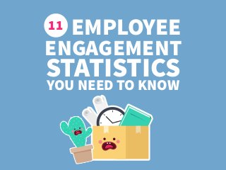 11 EMPLOYEE
ENGAGEMENT
STATISTICS
YOU NEED TO KNOW
 