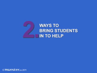  	They may have new ideas and different ways of seeing 	things that could improve your processes