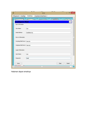 Halaman depan emailnya
 