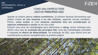 ESG | Environmental, Social & Governance