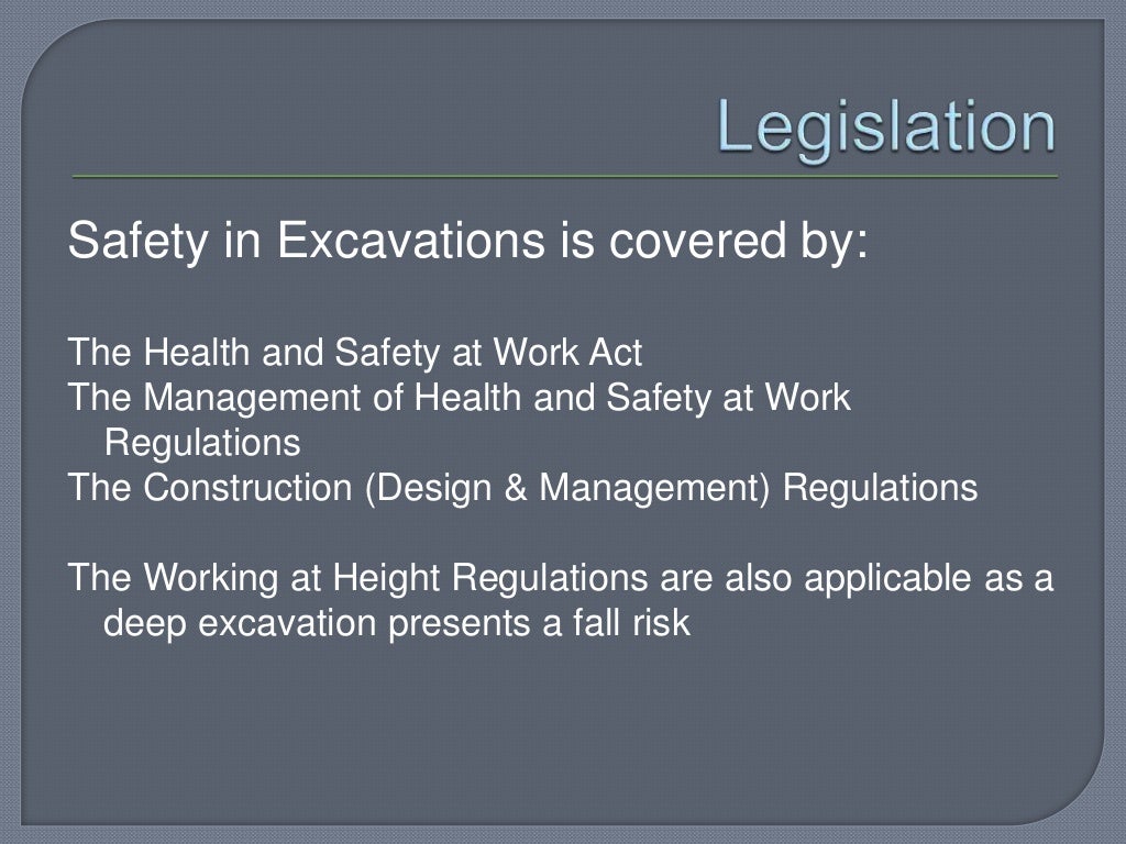 Construction Excavation Health and Safety Toolbox Talk