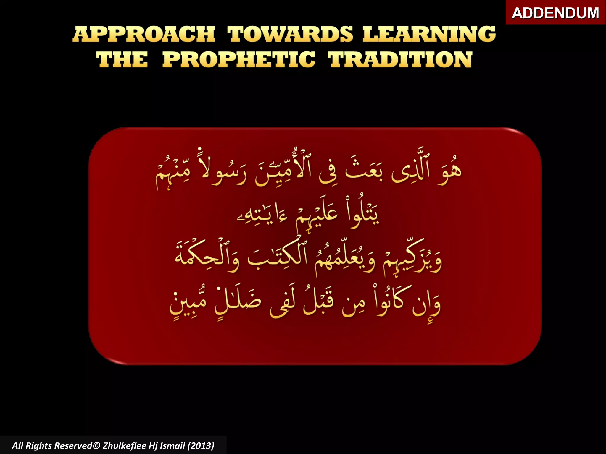 ADDENDUM

All Rights Reserved© Zhulkeflee Hj Ismail (2013)

 