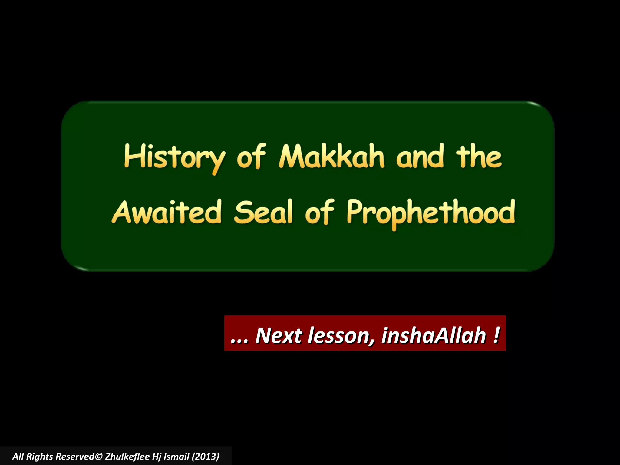 ... Next lesson, inshaAllah !

All Rights Reserved© Zhulkeflee Hj Ismail (2013)

 