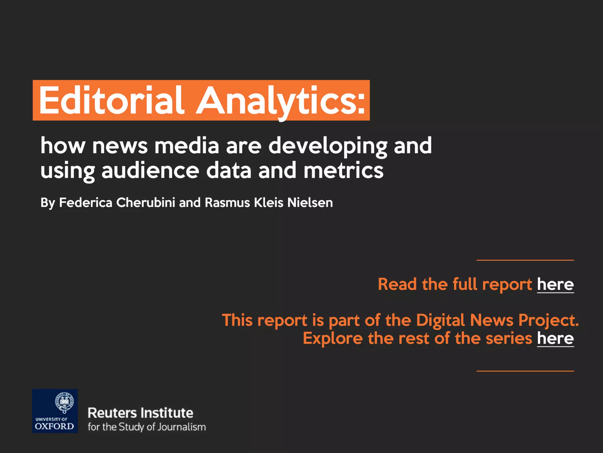 Editorial analytics – turning insights into action