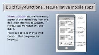 Build fully-functional, secure native mobile apps
Flutter in Action teaches you every
aspect of the technology, from the
b...