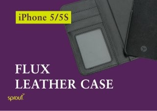 Sprout Flux Leather iPhone Case