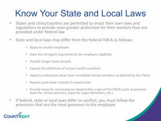 Fmla Scope FMLA and Other Leave Laws: Learn What’s Changing and How to Stay ...