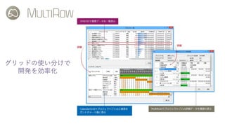 グリッドの使い分けで
開発を効率化
 