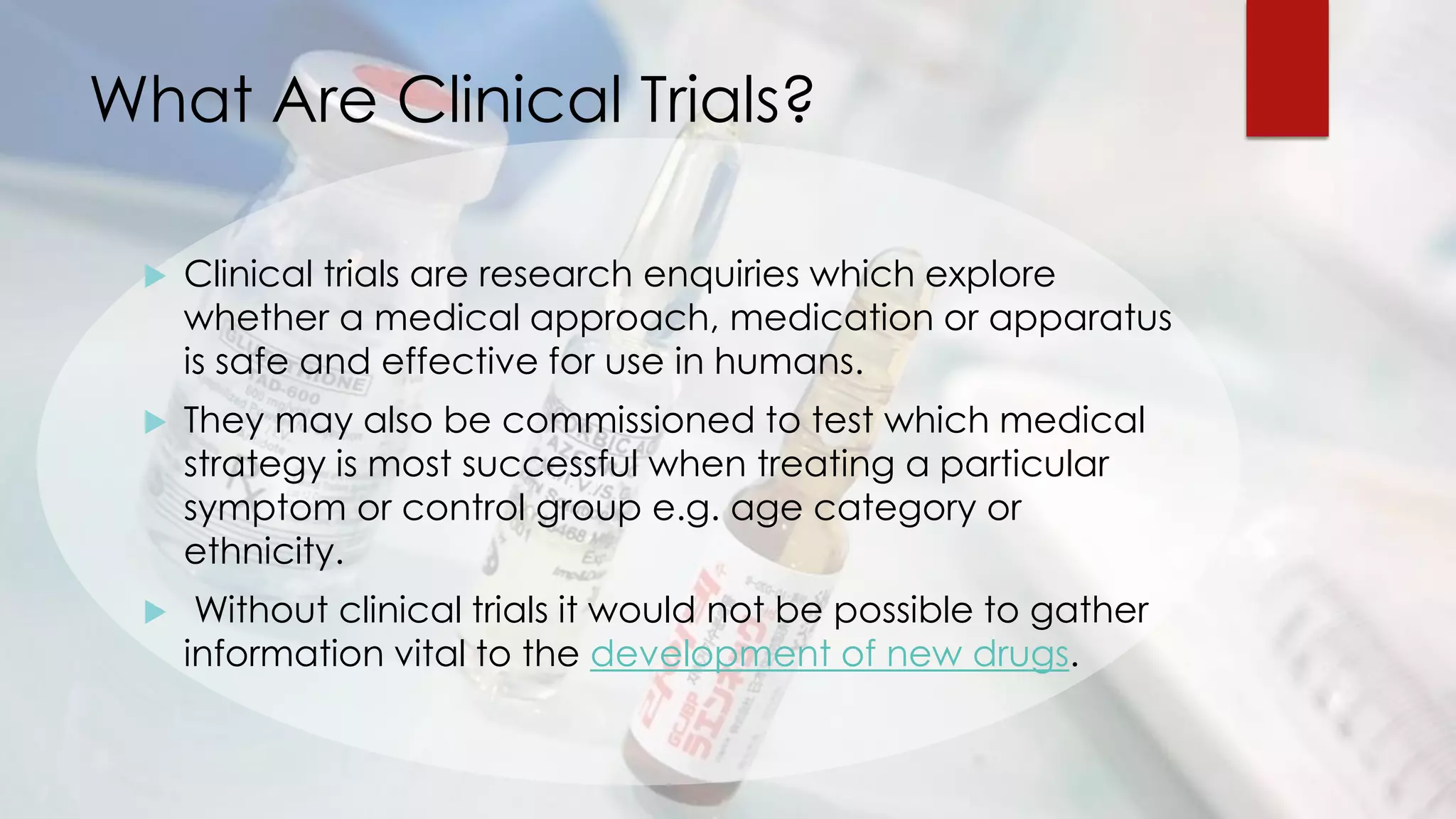 Clinical Trials Why We Need Them? PDF