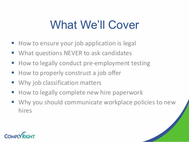 hiring hazards how to avoid the 7 most common legal landmines common job application