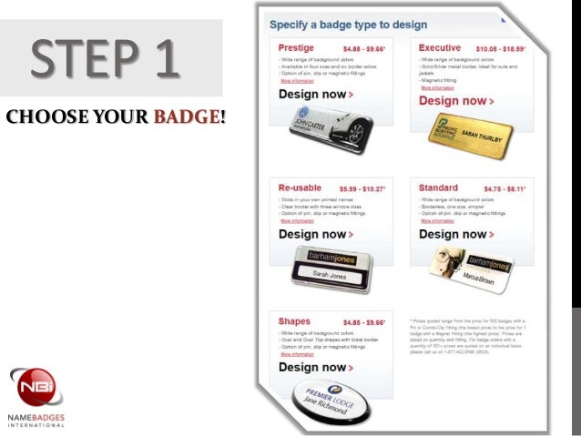How to design your own name badge