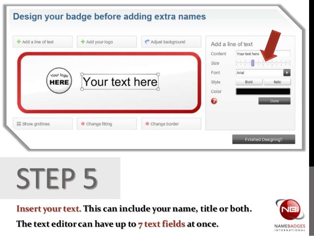 How to Design Your Own Name Badge