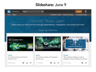 Slideshare: June 9
 