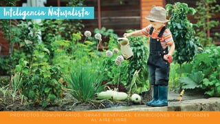 Proyectos comunitarios, obras benéficas, exhibiciones y actividades
al aire libre.
 