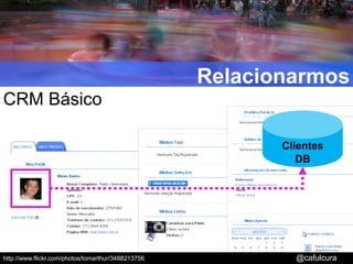 RelacionarmosCRM BásicoClientesDB@cafulcurahttp://www.flickr.com/photos/tomarthur/3488213756