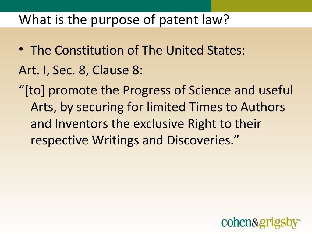 Introduction to Patent Law