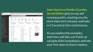 Learn Azure in a Month of Lunches, Second Edition Slide 3