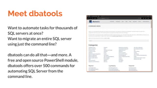 Learn dbatools in a Month of Lunches | PPT