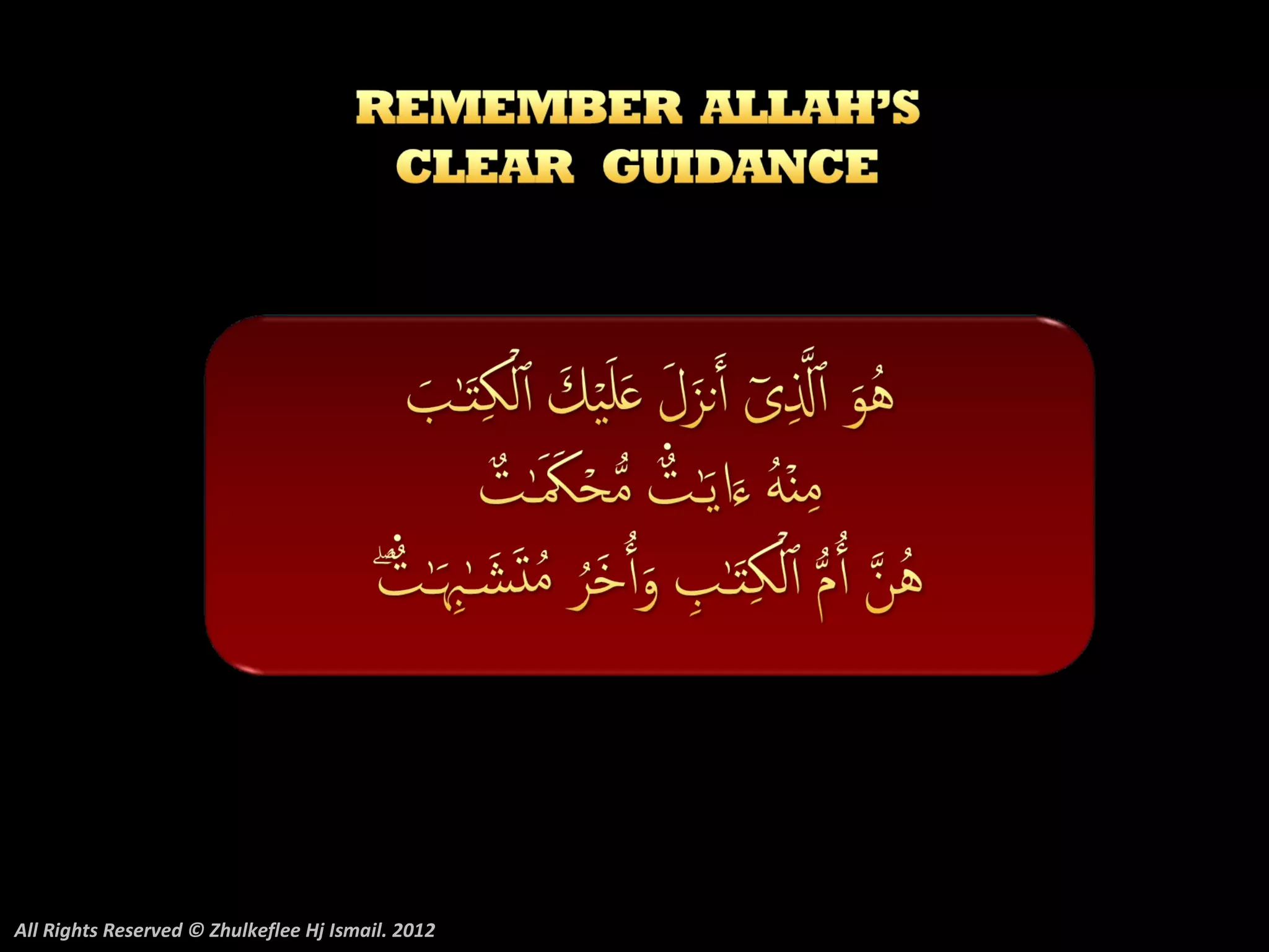 All Rights Reserved © Zhulkeflee Hj Ismail. 2012
 