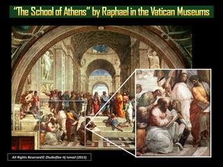 TASAWWUR ISLAMTASAWWUR ISLAM
 Yet in the West today, learning science had cause some to becomeYet in the West today, learning science had cause some to become
skeptics, agnostics and atheists. Muslims must not becomeskeptics, agnostics and atheists. Muslims must not become
similarly deluded.similarly deluded.
All Rights Reserved © Zhulkeflee Hj Ismail (2015)
Re: video clip – Islamic civilization
 