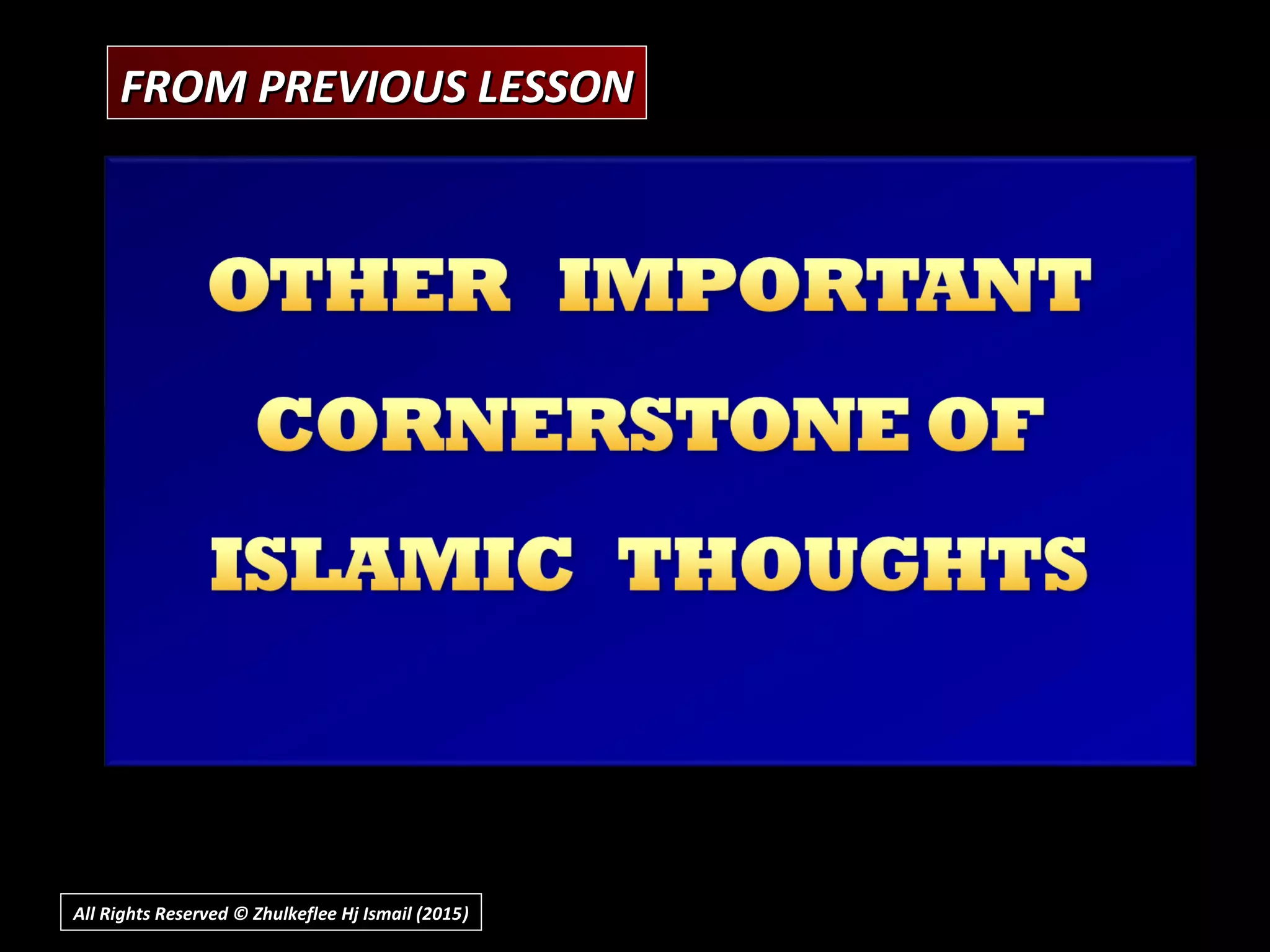 FROM PREVIOUS LESSONFROM PREVIOUS LESSON
All Rights Reserved © Zhulkeflee Hj Ismail (2015))
 