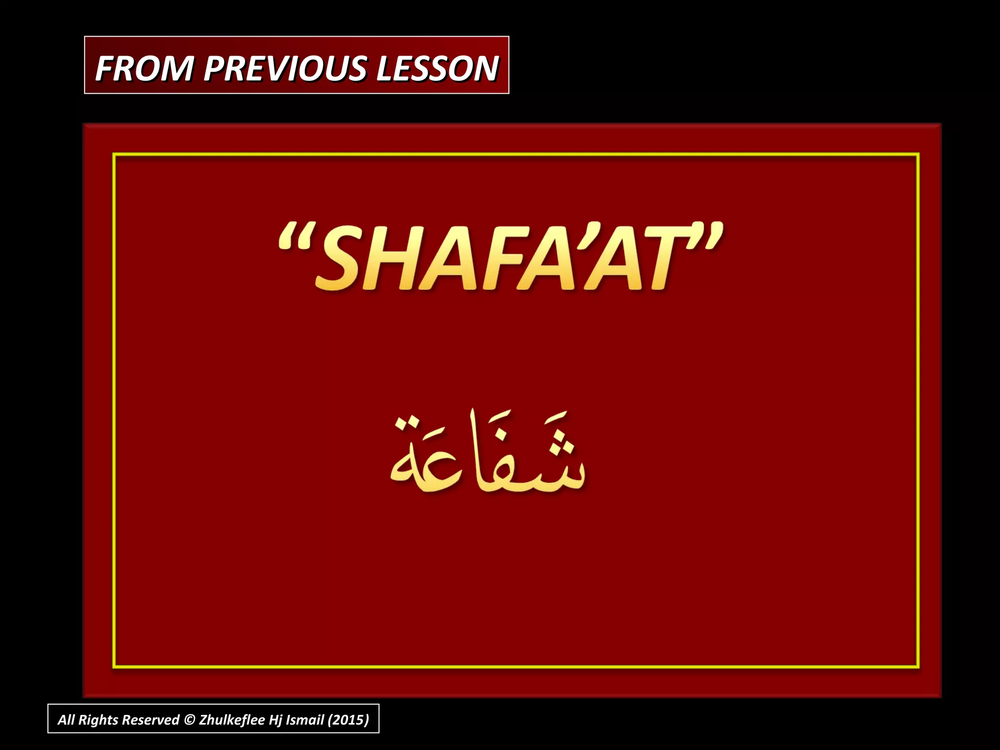 FROM PREVIOUS LESSONFROM PREVIOUS LESSON
All Rights Reserved © Zhulkeflee Hj Ismail (2015))
 