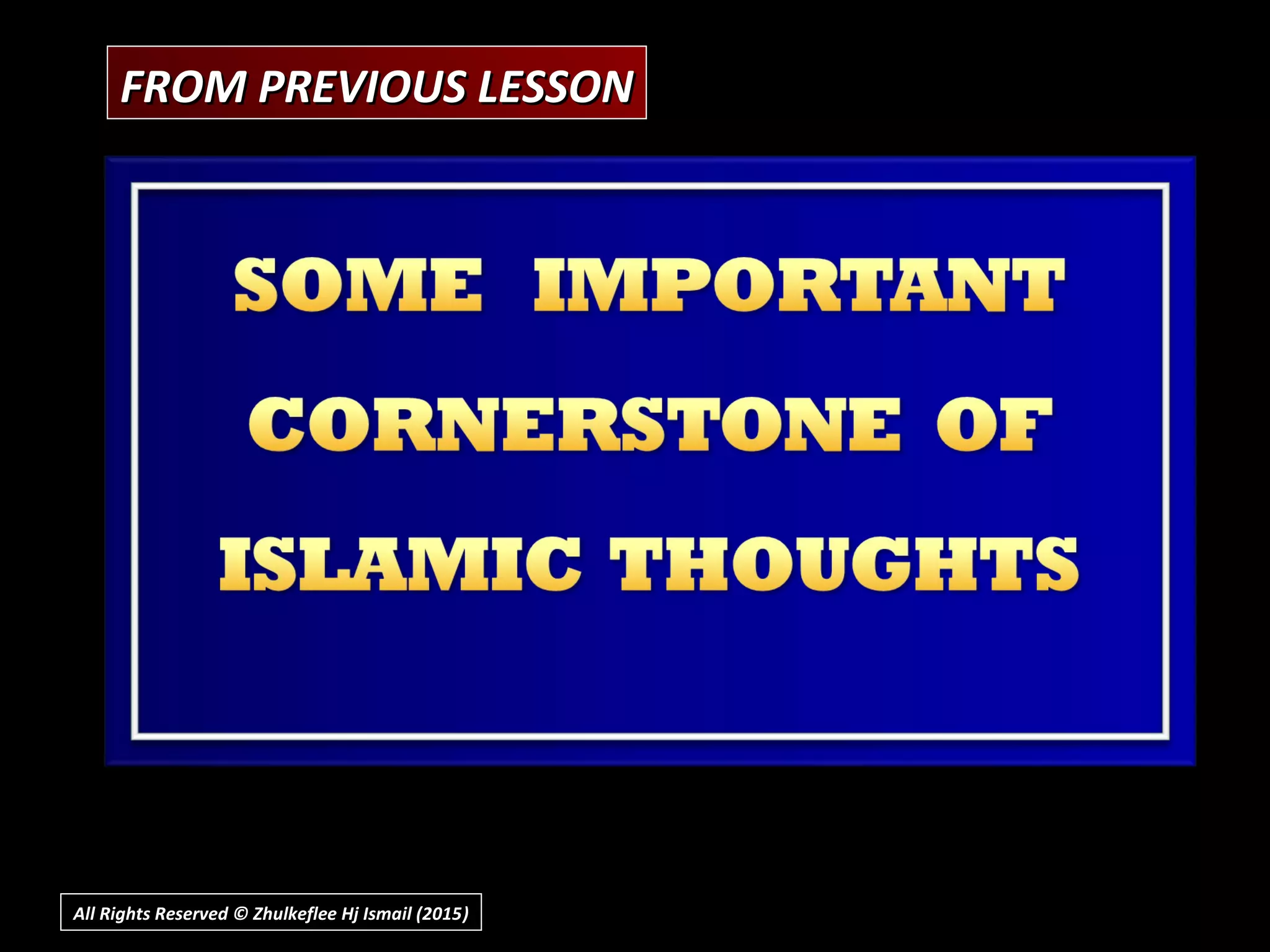 FROM PREVIOUS LESSONFROM PREVIOUS LESSON
All Rights Reserved © Zhulkeflee Hj Ismail (2015))
 