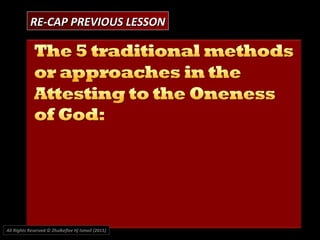 RE-CAP PREVIOUS LESSONRE-CAP PREVIOUS LESSON
All Rights Reserved © Zhulkeflee Hj Ismail (2015))
 