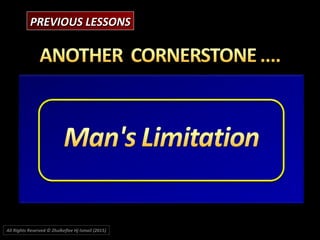PREVIOUS LESSONSPREVIOUS LESSONS
All Rights Reserved © Zhulkeflee Hj Ismail (2015))
 