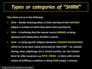 Shirk Objects (Slideshare) lesson#7(c)tauhid-course-(26-may-2012).pptx