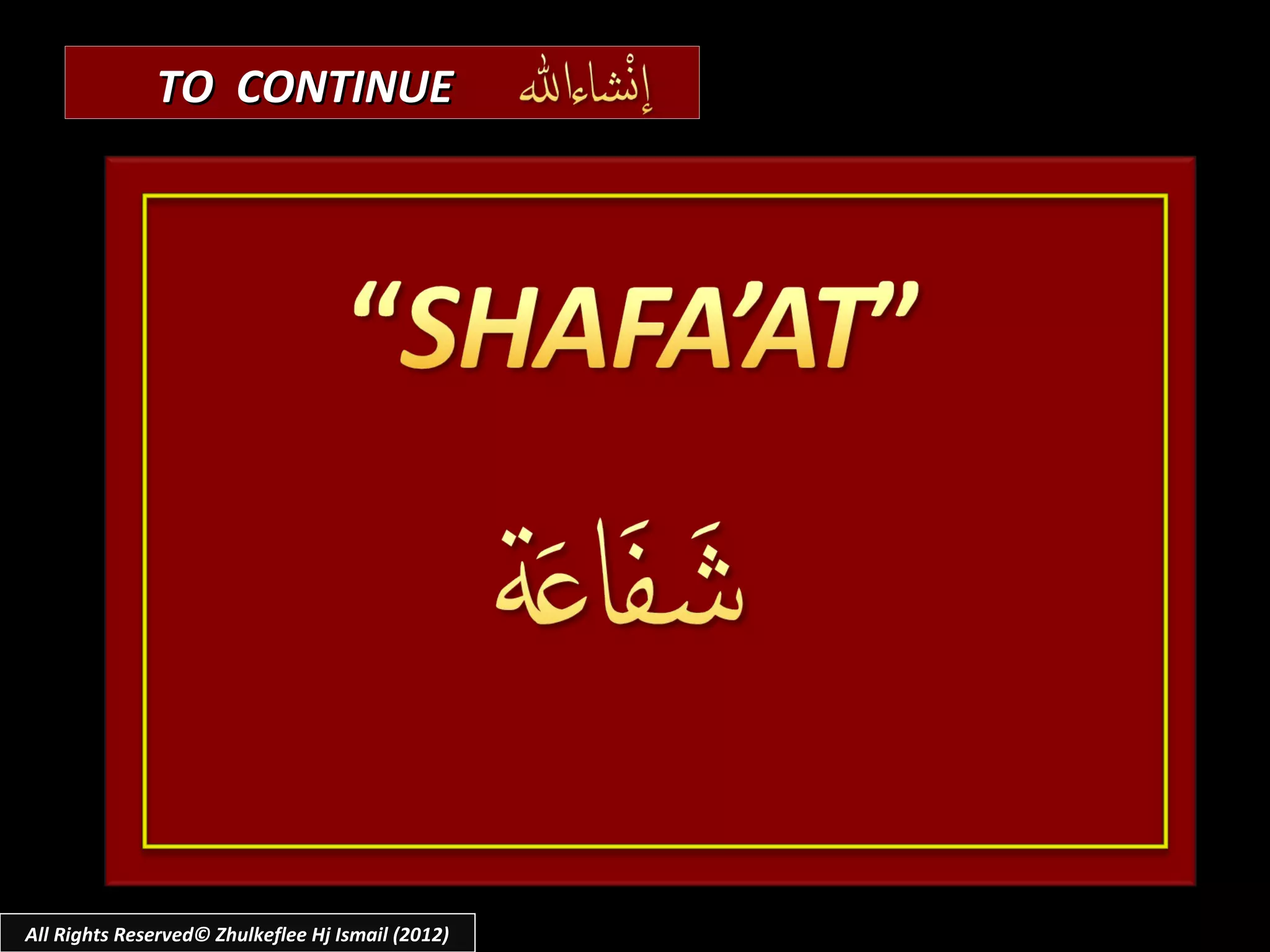 TO CONTINUE




All Rights Reserved© Zhulkeflee Hj Ismail (2012)
 