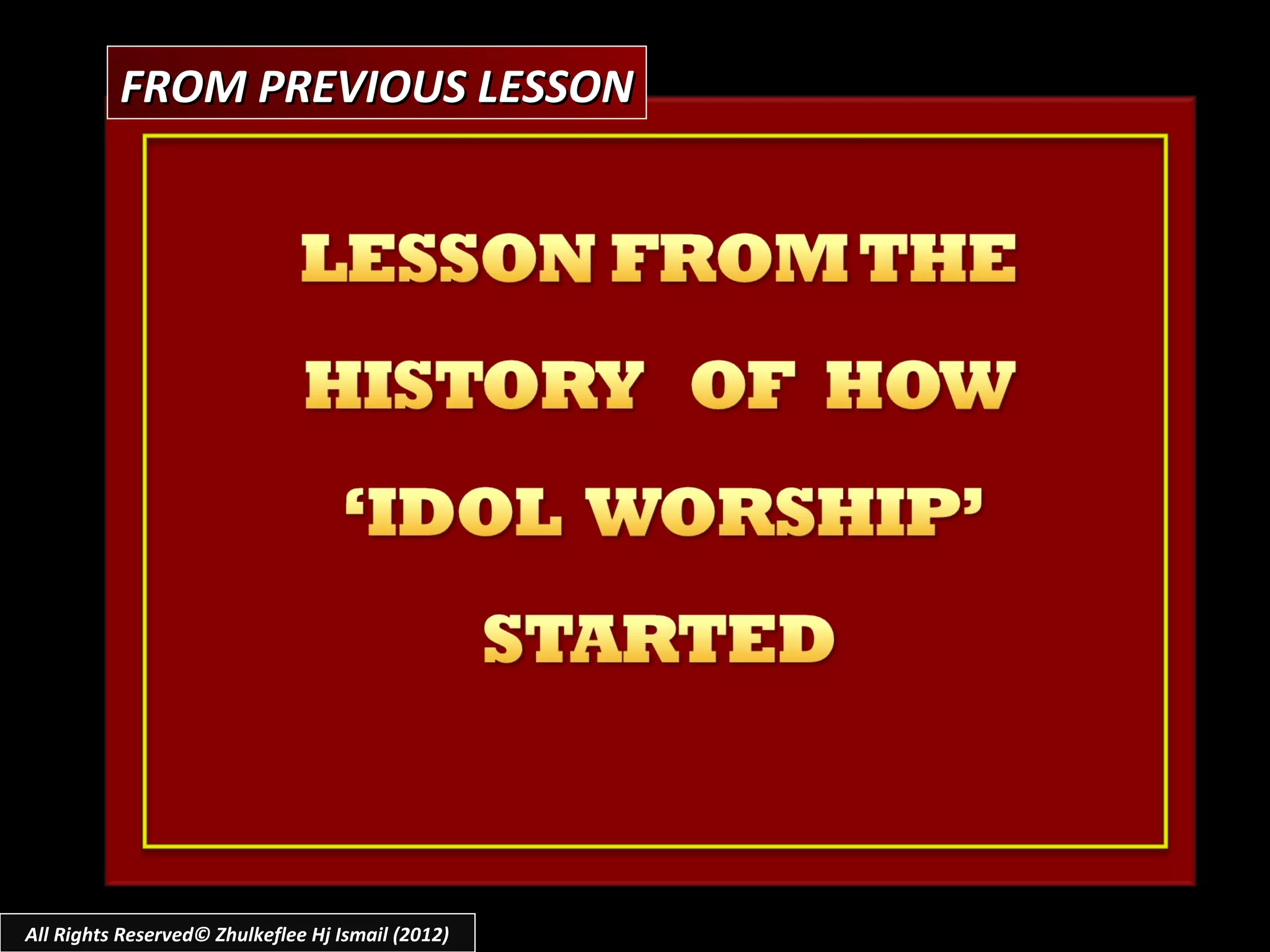 FROM PREVIOUS LESSON




All Rights Reserved© Zhulkeflee Hj Ismail (2012)
 