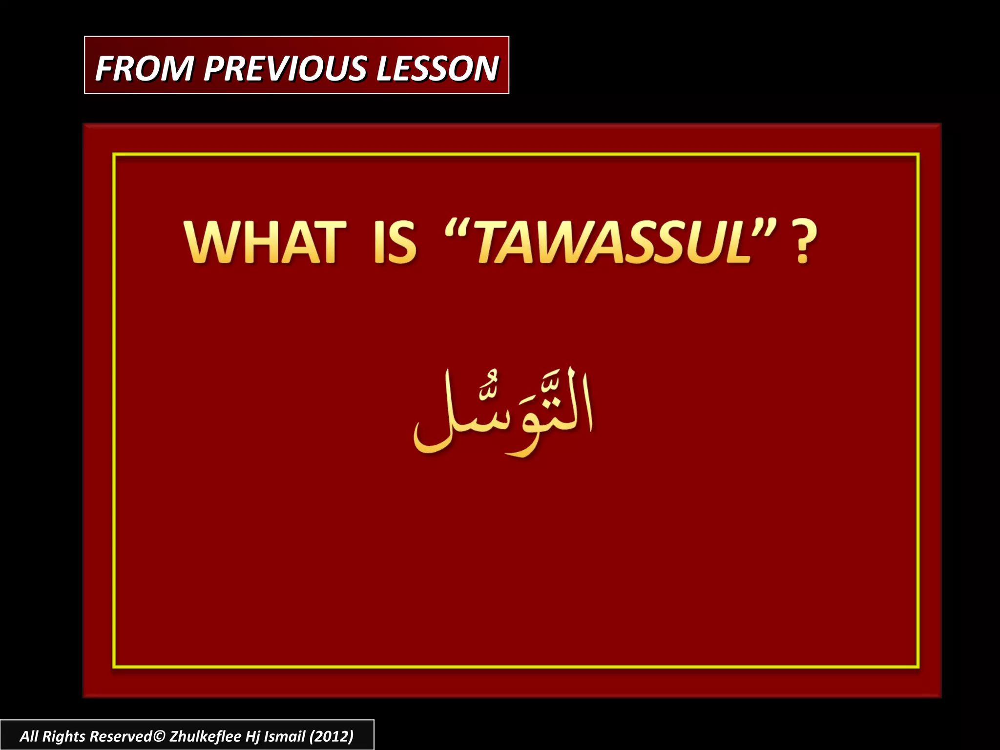 FROM PREVIOUS LESSON




All Rights Reserved© Zhulkeflee Hj Ismail (2012)
 